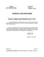 FED PPP-B-587B Notice 1 - Cancellation